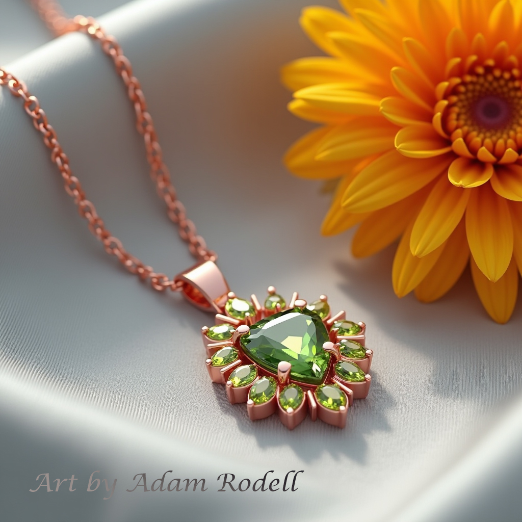 Gold Emerald Pendant