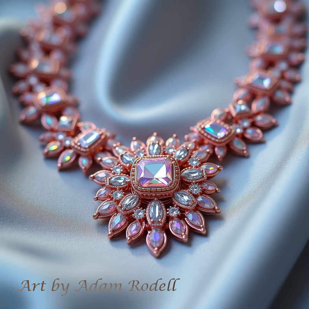 Pink Diamonds Necklace