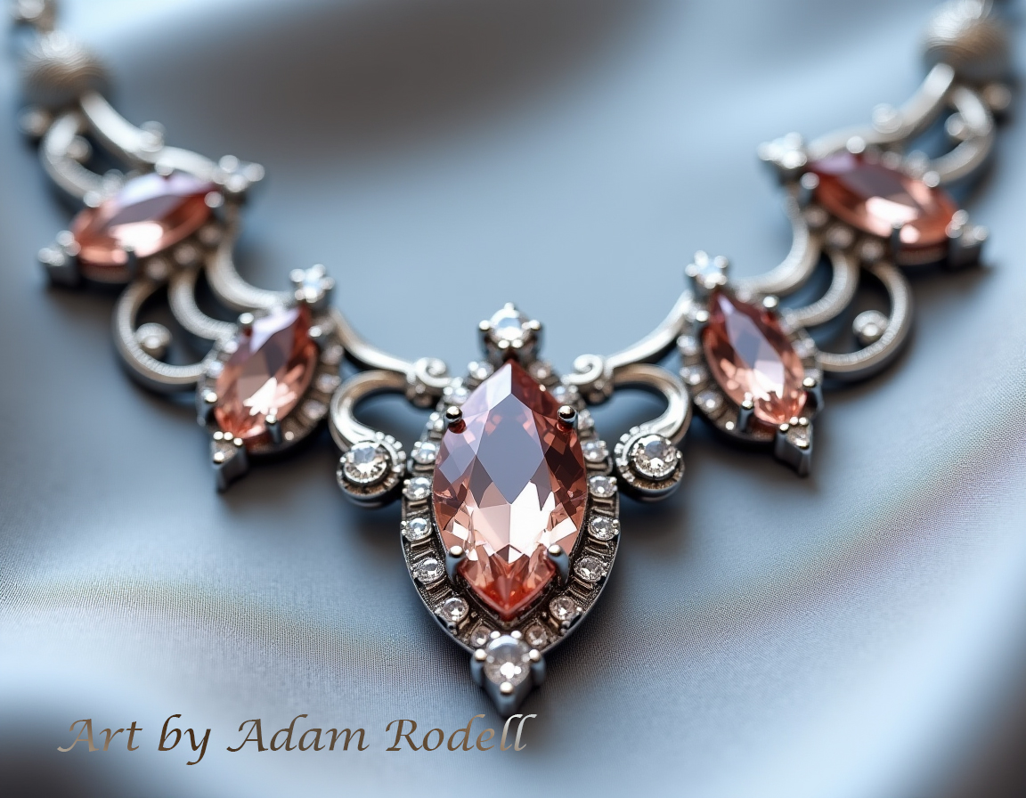 Pink Diamonds Necklace