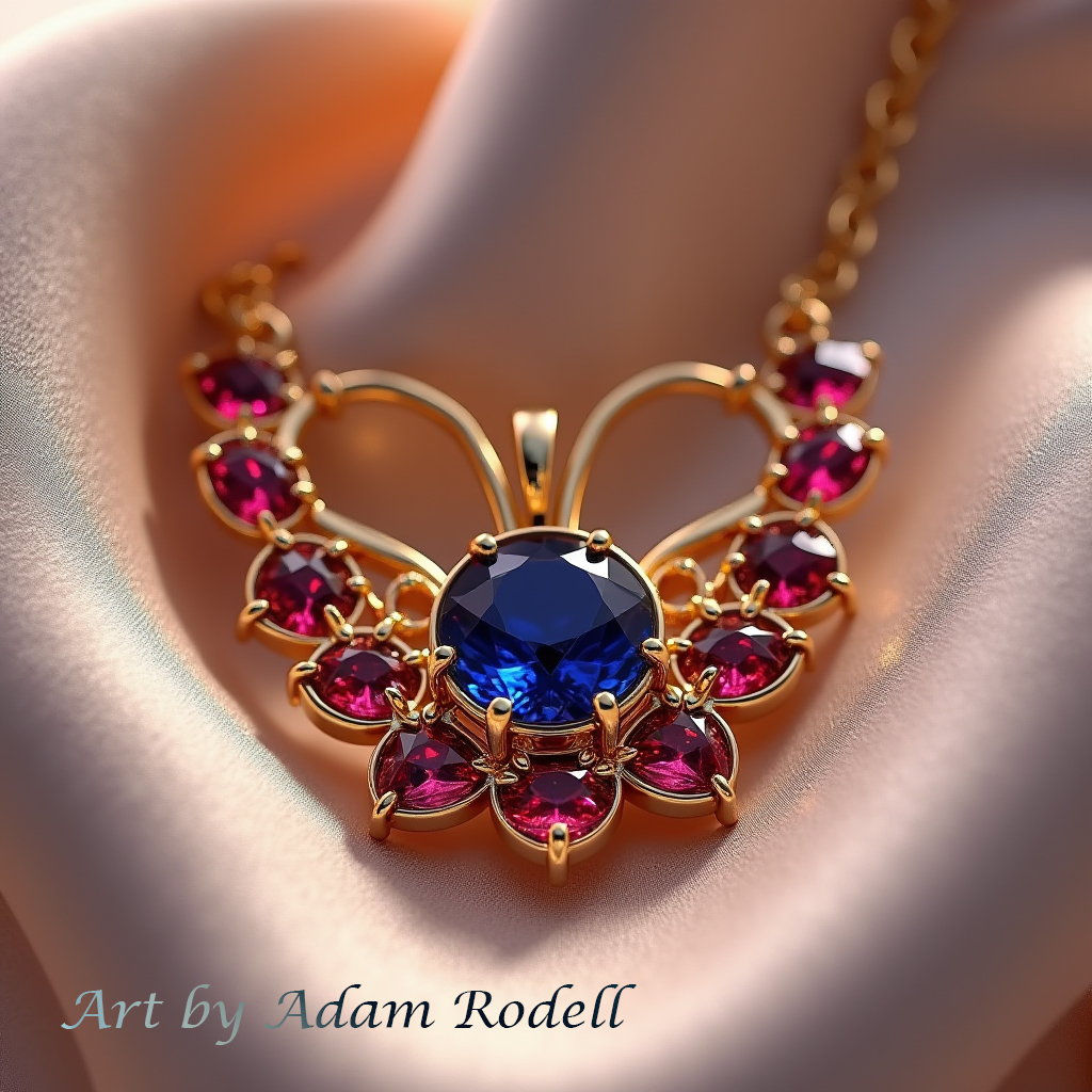 Sapphire and Ruby Necklace