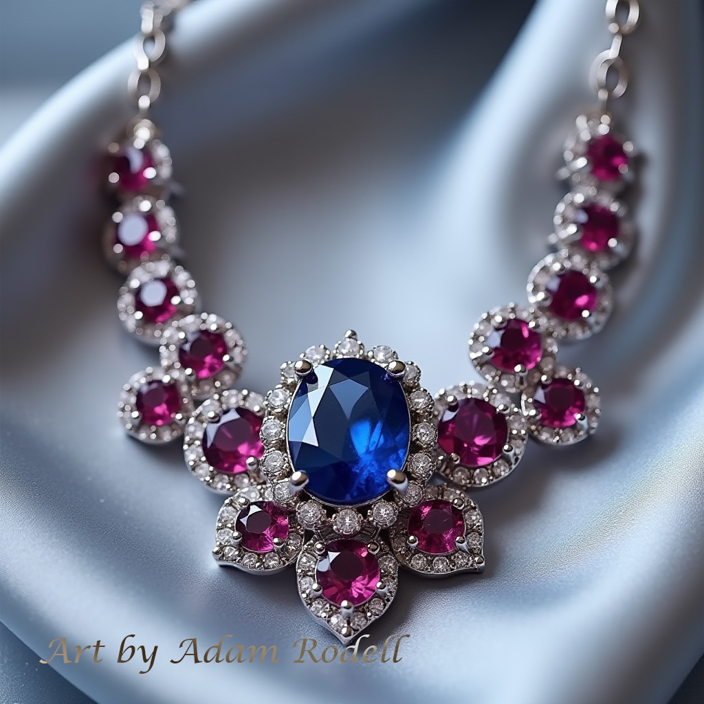 Sapphire and Ruby Necklace