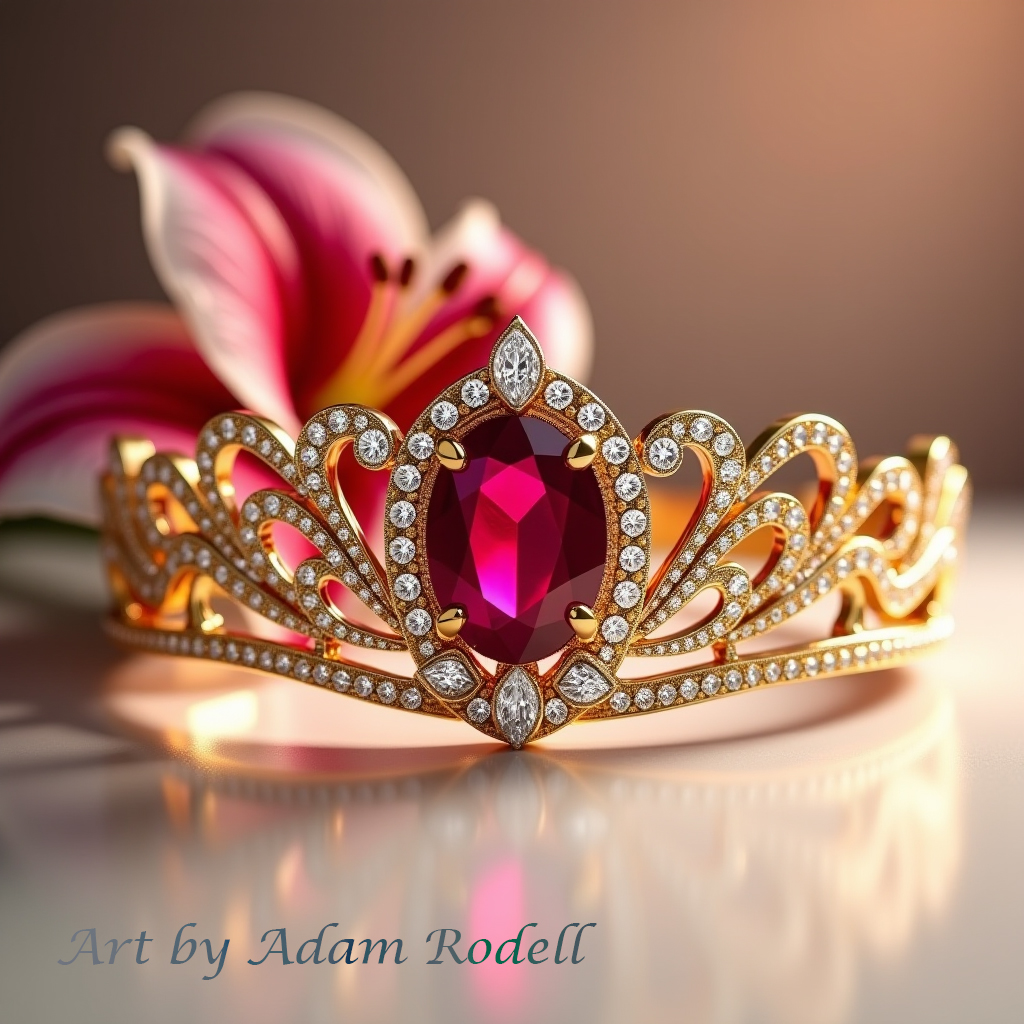 Tiara with Rubies