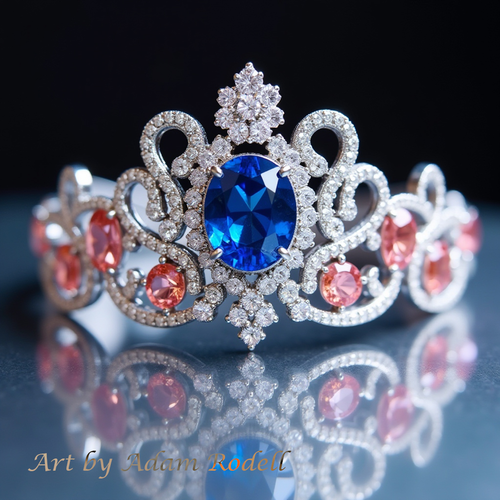 Tiara with Rubies Sapphires