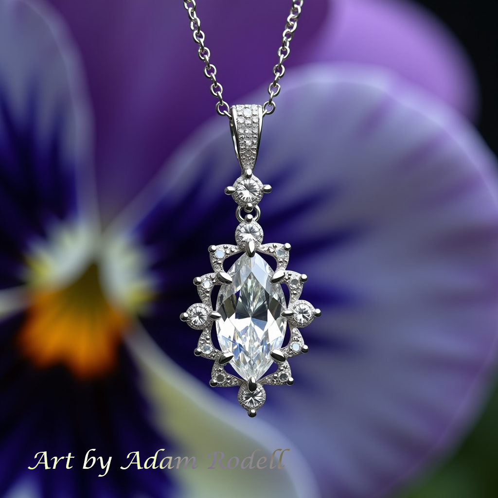 White Gold Diamond Pendant