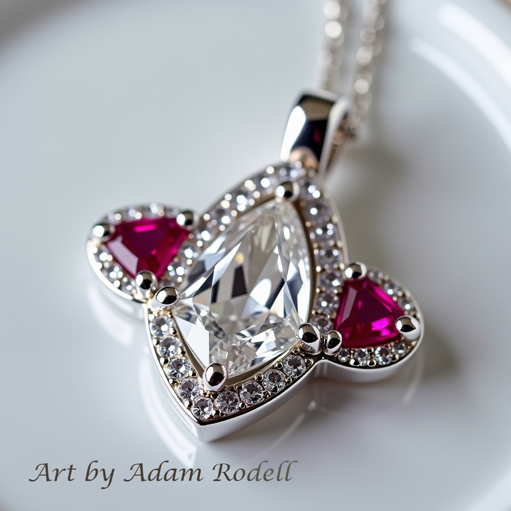 White Gold Diamond Pendant