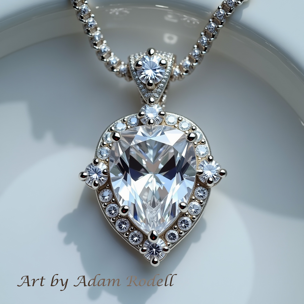 White Gold Diamond Pendant