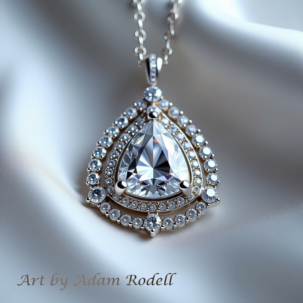 White Gold Diamond Pendant