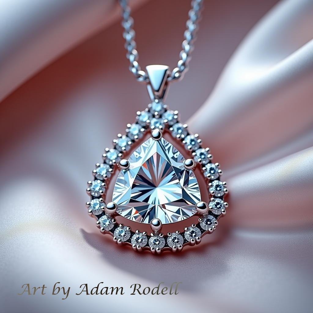 White Gold Diamond Pendant