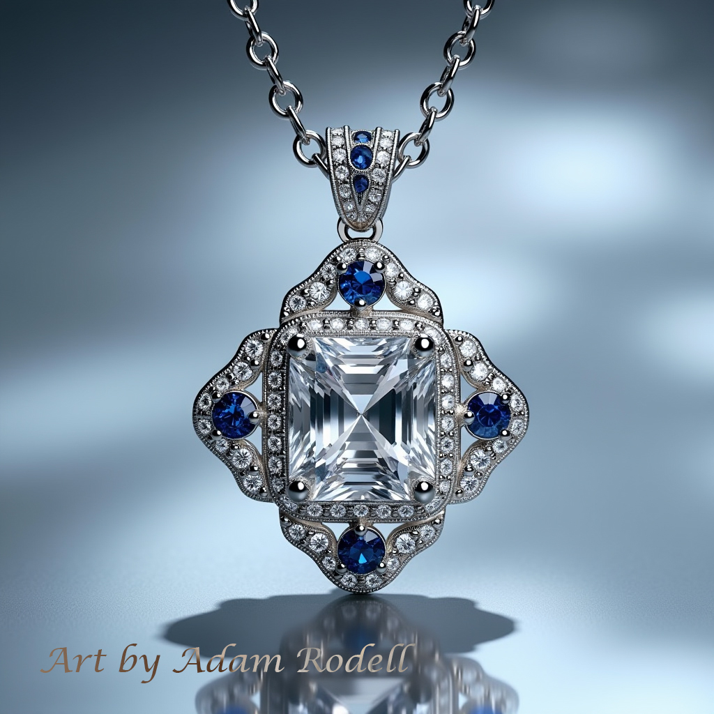 White Gold Diamond Pendant