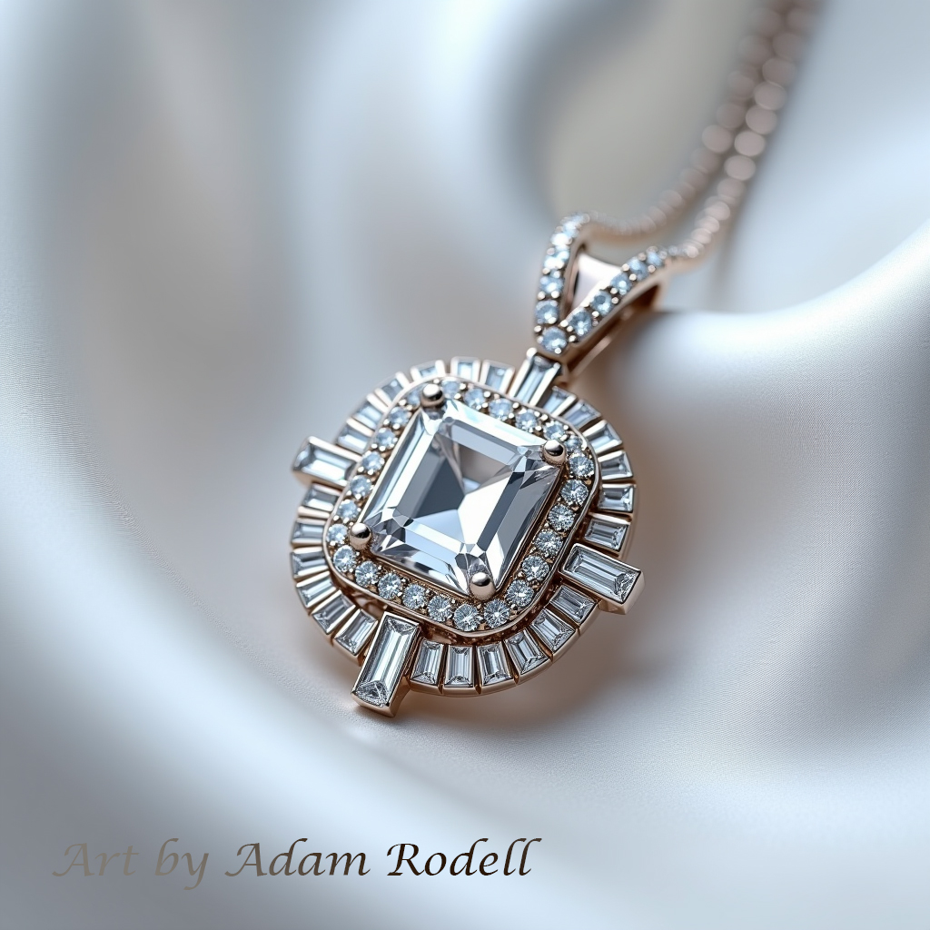 White Gold Diamond Pendant