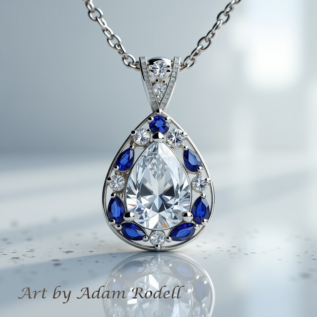 White Gold Diamond Pendant