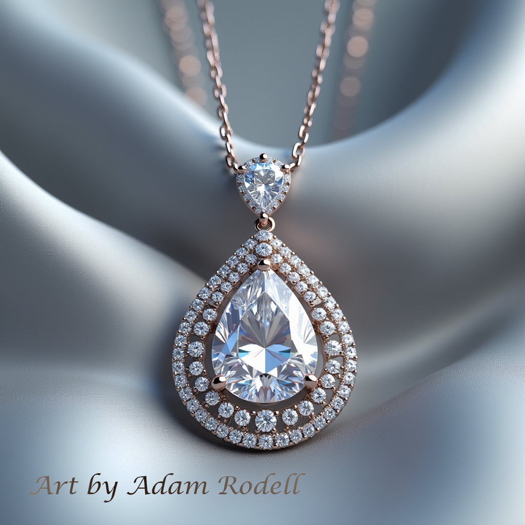 White Gold Diamond Pendant