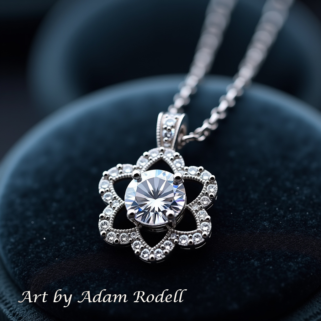 White Gold Diamond Pendant