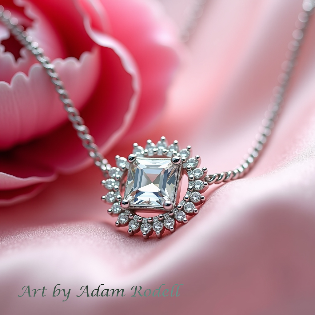 White Gold Diamond Pendant