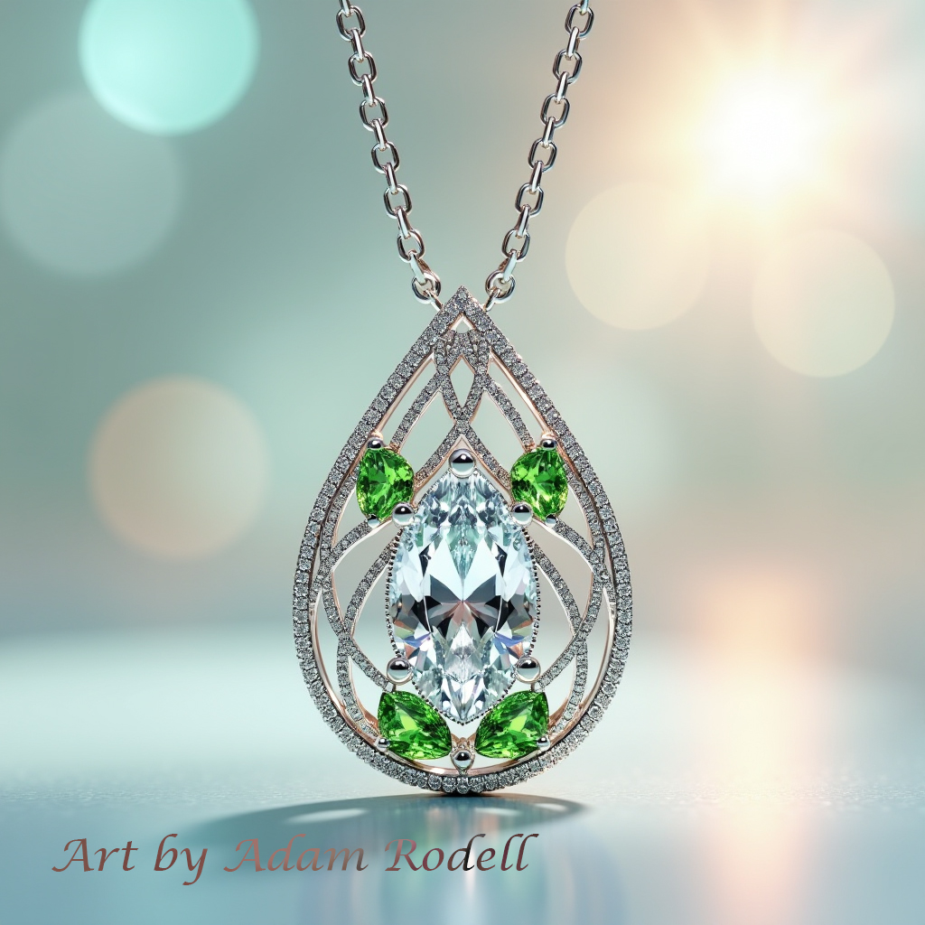 White Gold Diamond Pendant