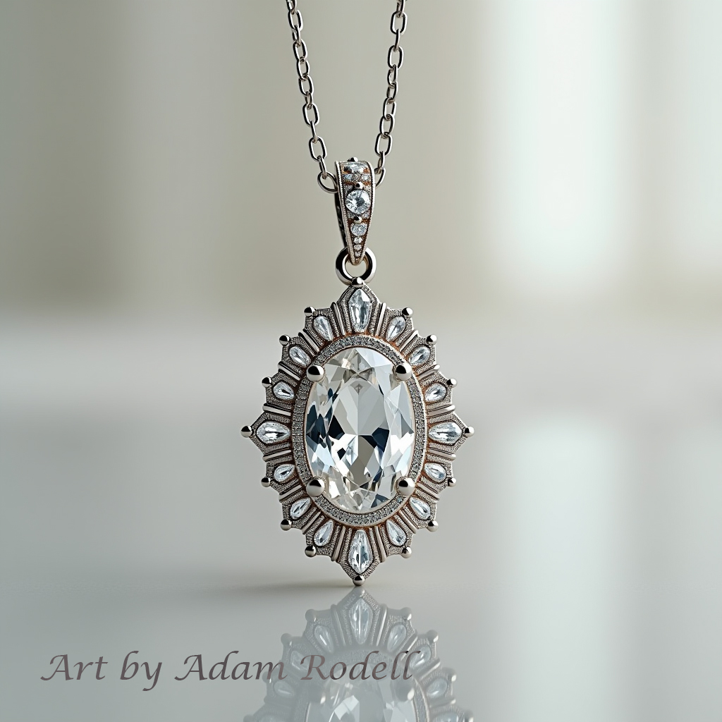 White Gold Diamond Pendant