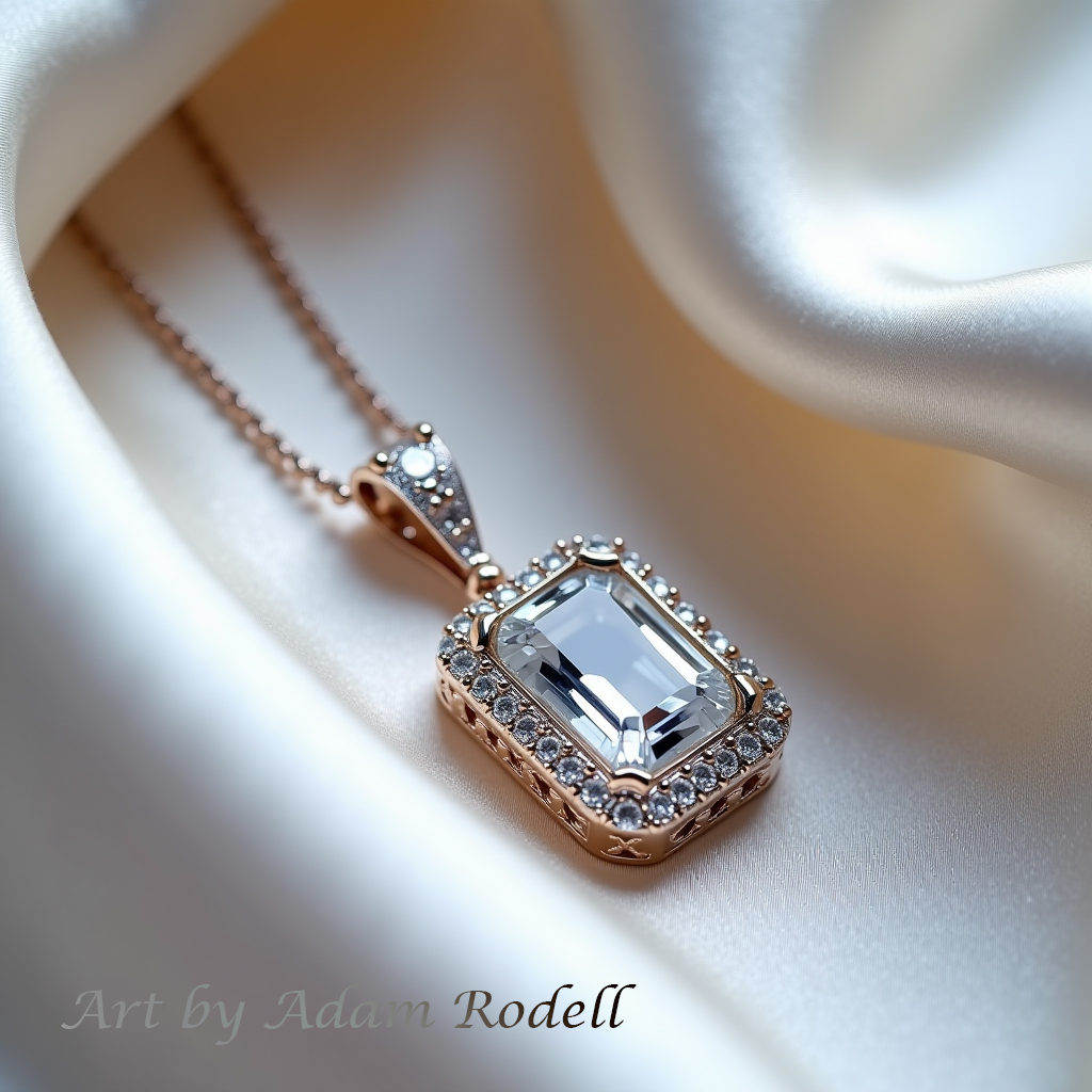 White Gold Diamond Pendant