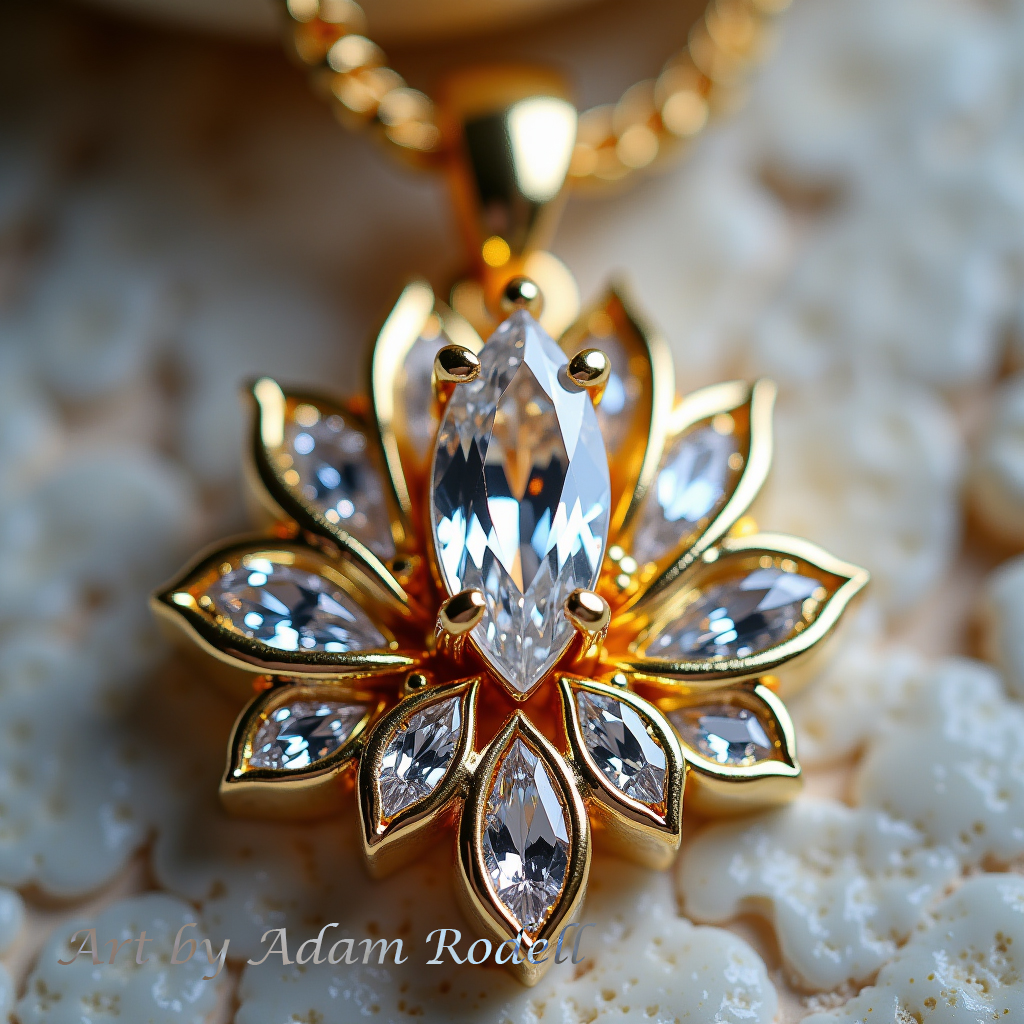 Yellow Gold Diamond Pendant