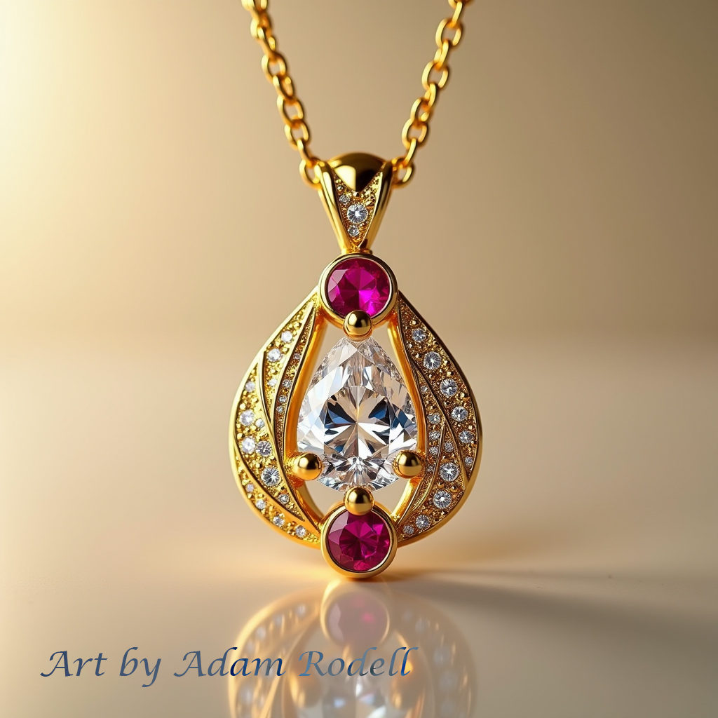 Yellow Gold Diamond Pendant