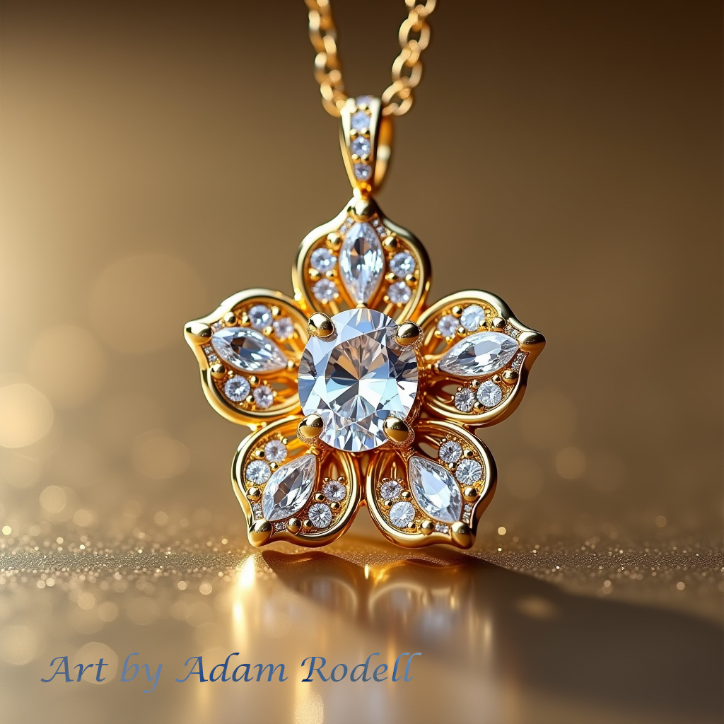 Yellow Gold Diamond Pendant