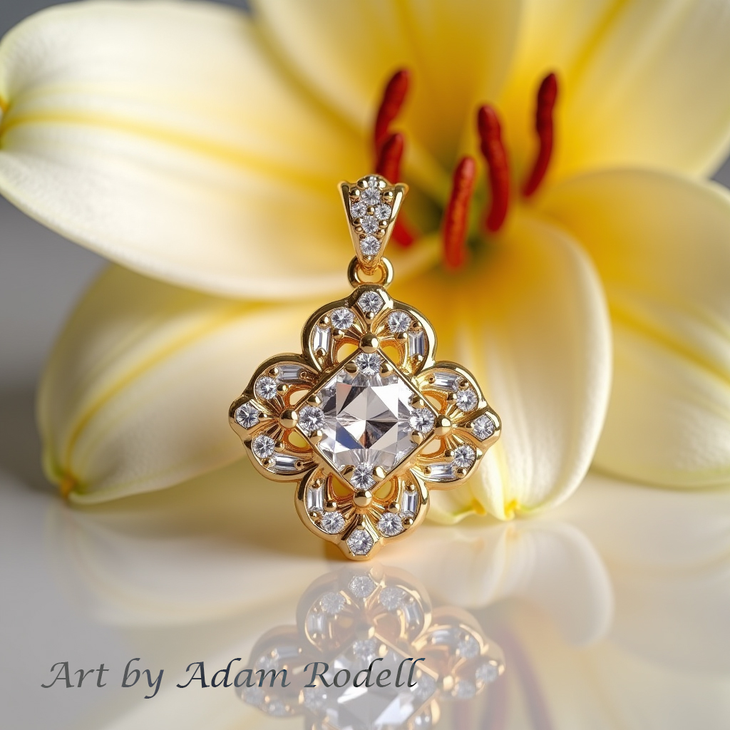 Yellow Gold Diamond Pendant