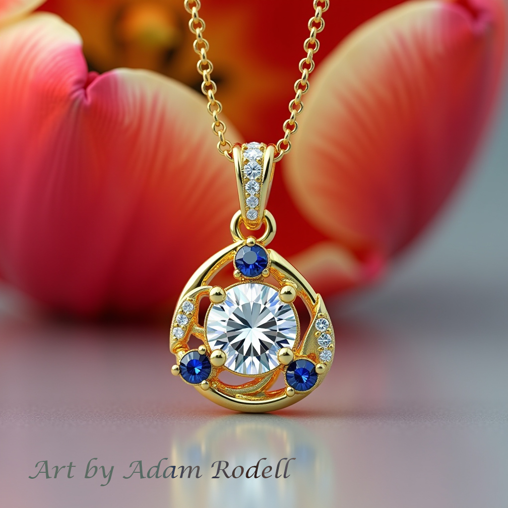 Yellow Gold Diamond Pendant