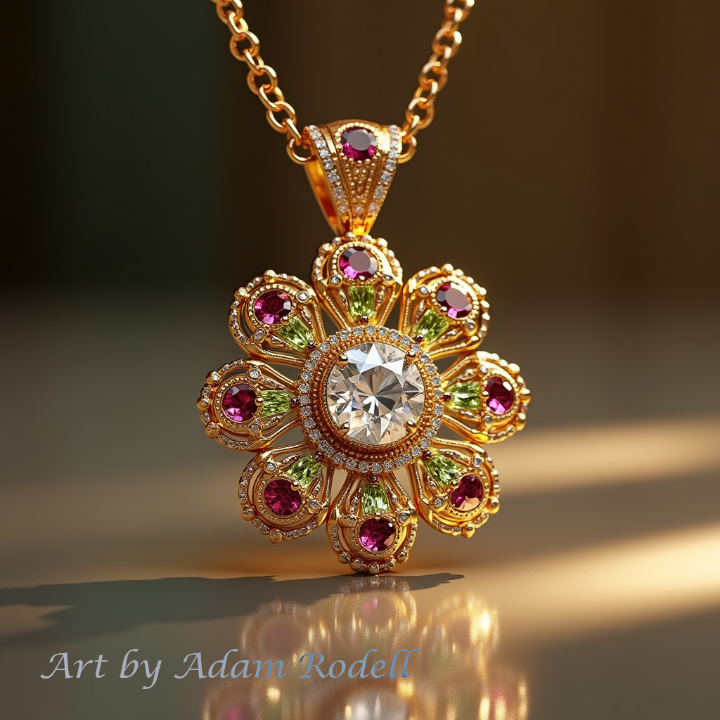 Yellow Gold Diamond Pendant