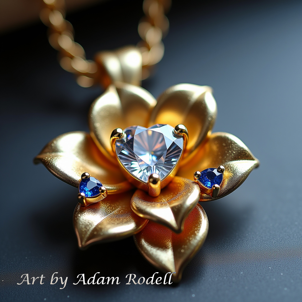 Yellow Gold Diamond Pendant