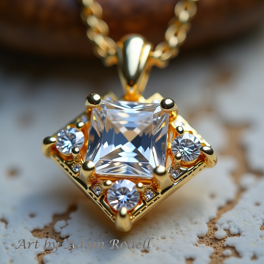 Yellow Gold Diamond Pendant