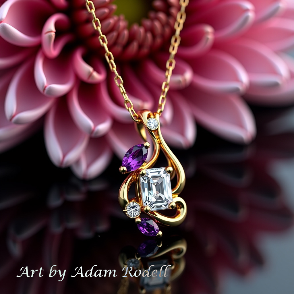 Yellow Gold Diamond Pendant