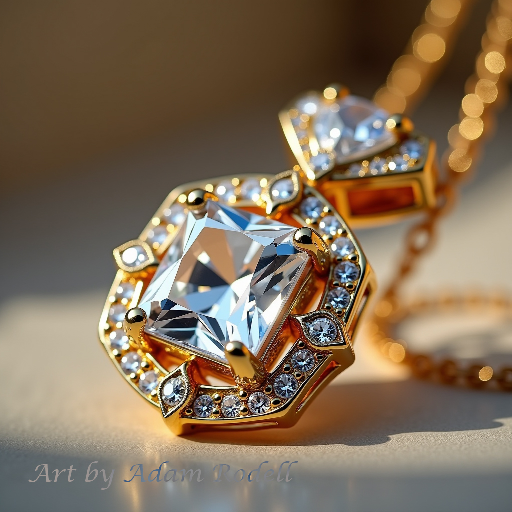 Yellow Gold Diamond Pendant