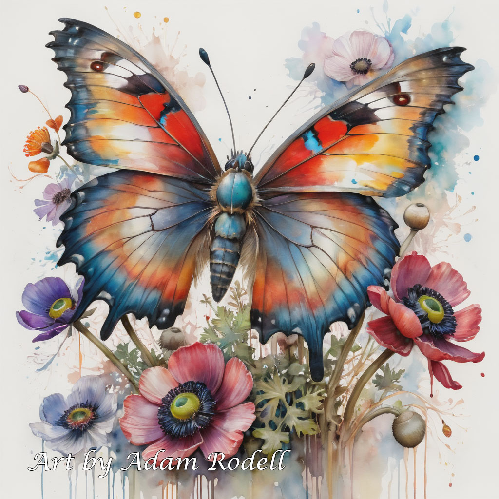 Butterflies. Art by Adam Rodell