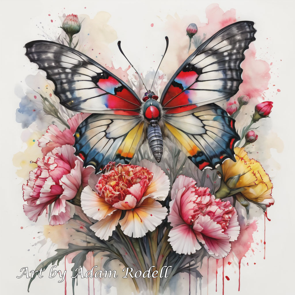 Butterflies. Art by Adam Rodell