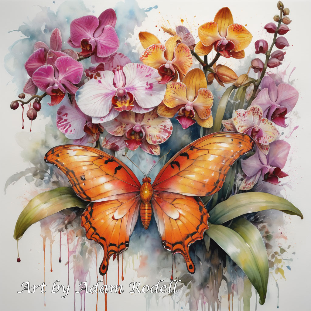 Butterflies. Art by Adam Rodell