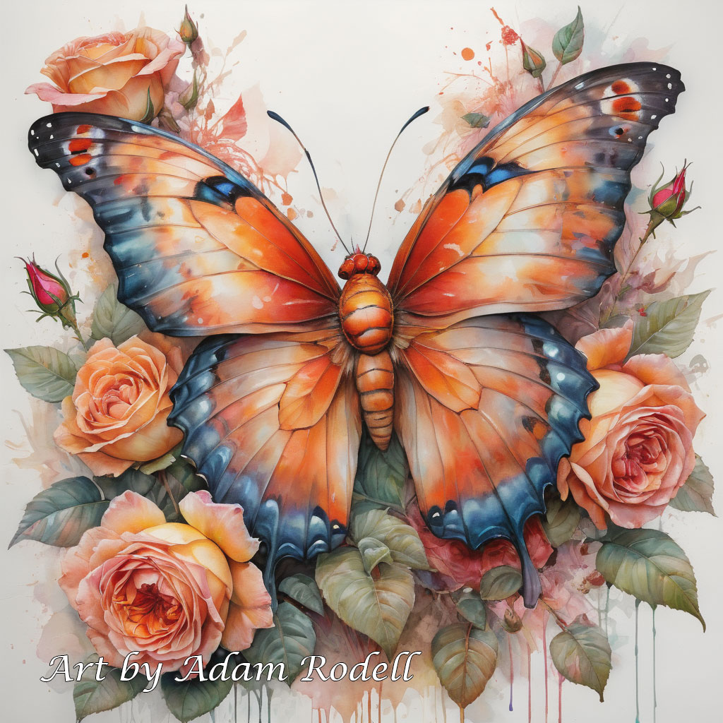 Butterflies. Art by Adam Rodell