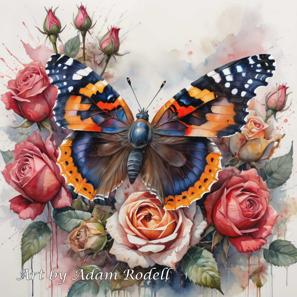 Butterflies. Art by Adam Rodell