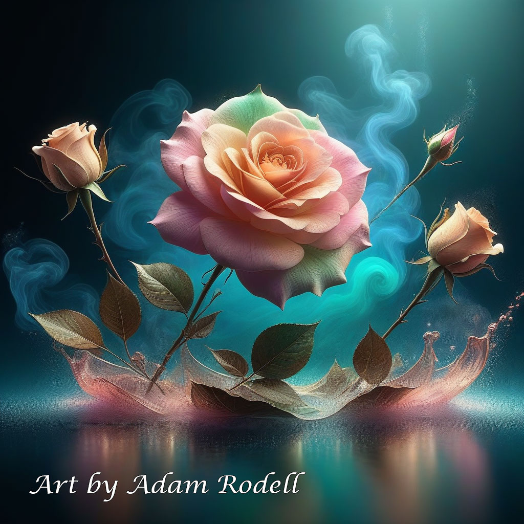 Surreal Flowers. Art by Adam Rodell