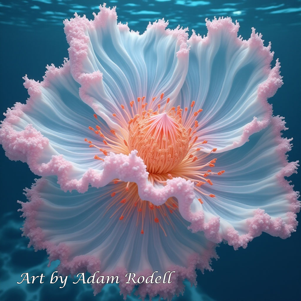 Surreal Flowers. Art by Adam Rodell