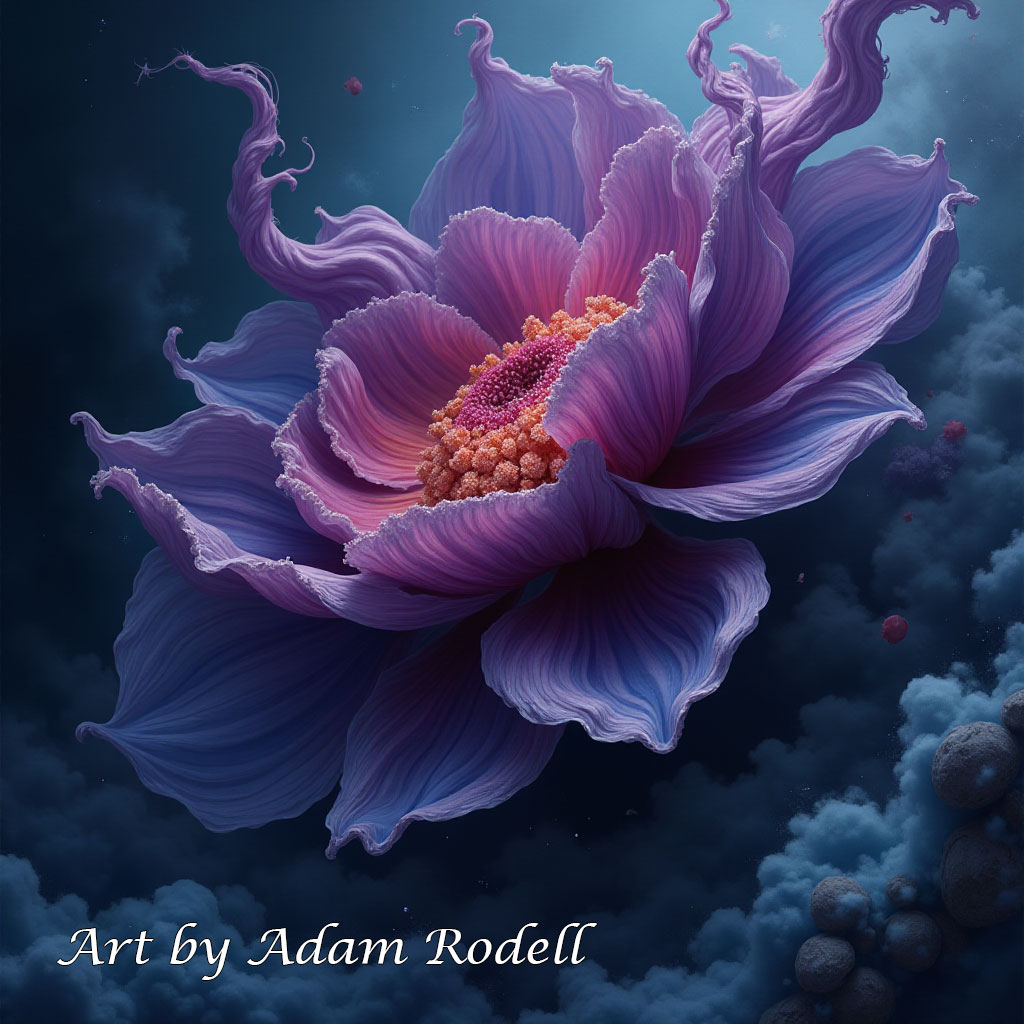 Surreal Flowers. Art by Adam Rodell