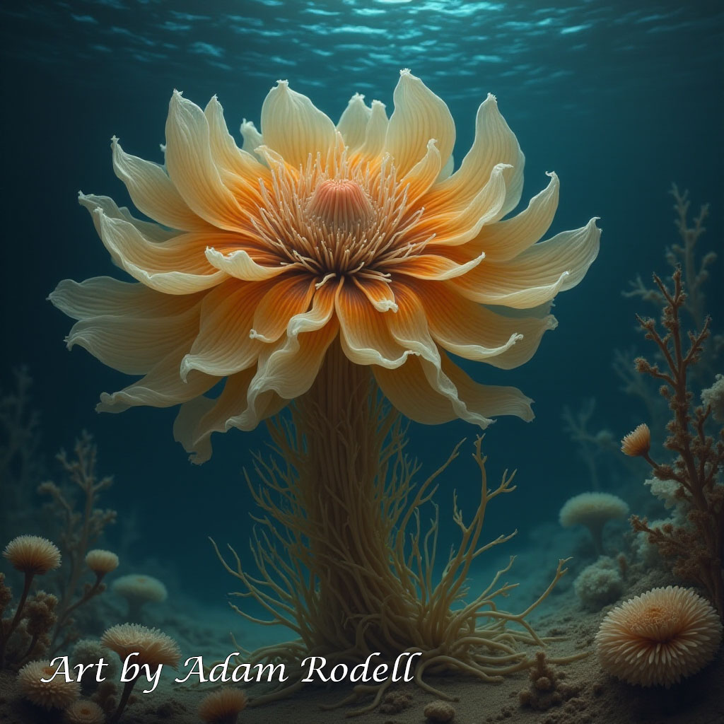 Surreal Flowers. Art by Adam Rodell