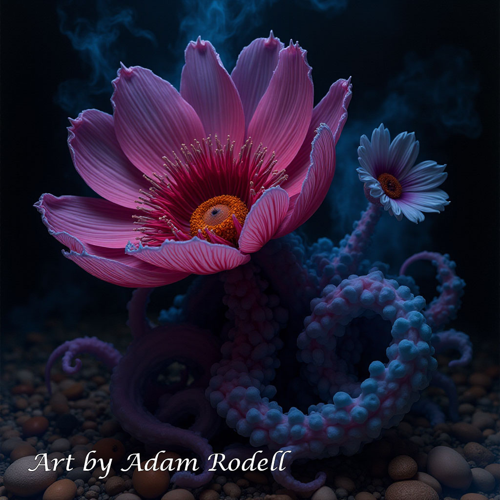 Surreal Flowers. Art by Adam Rodell