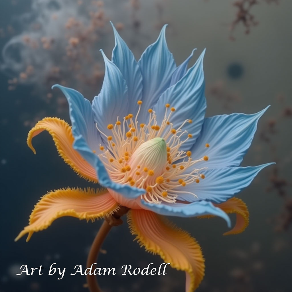 Surreal Flowers. Art by Adam Rodell