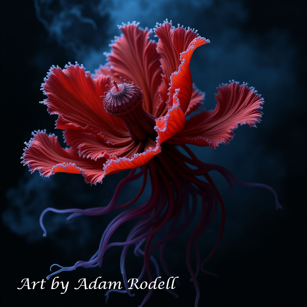 Surreal Flowers. Art by Adam Rodell