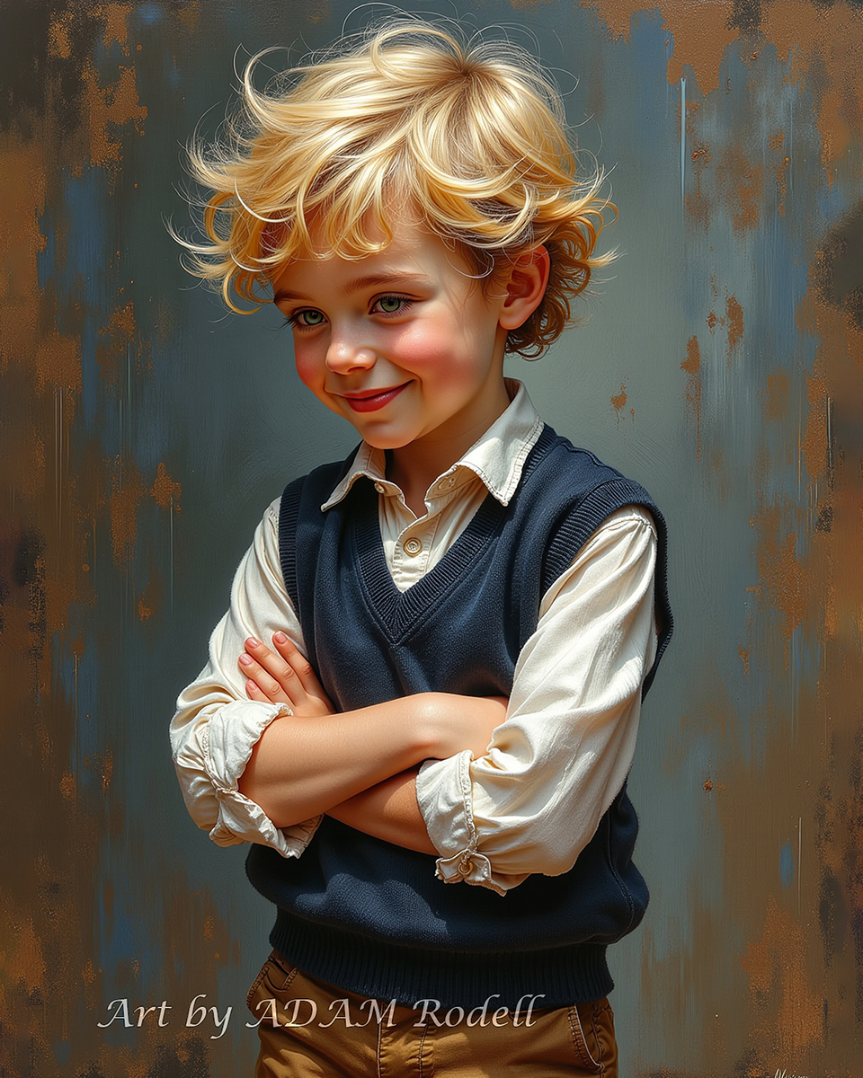 Children. Boys.
. Art by Adam Rodell