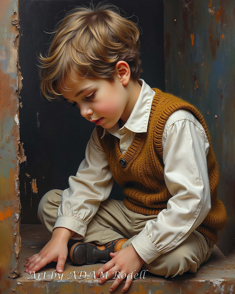 Children. Boys.
. Art by Adam Rodell