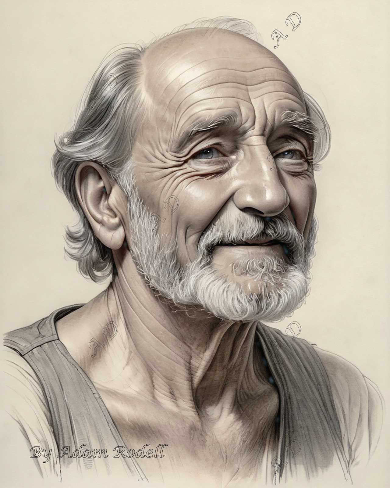 PORTRAITS: PENCIL. Art by Adam Rodell