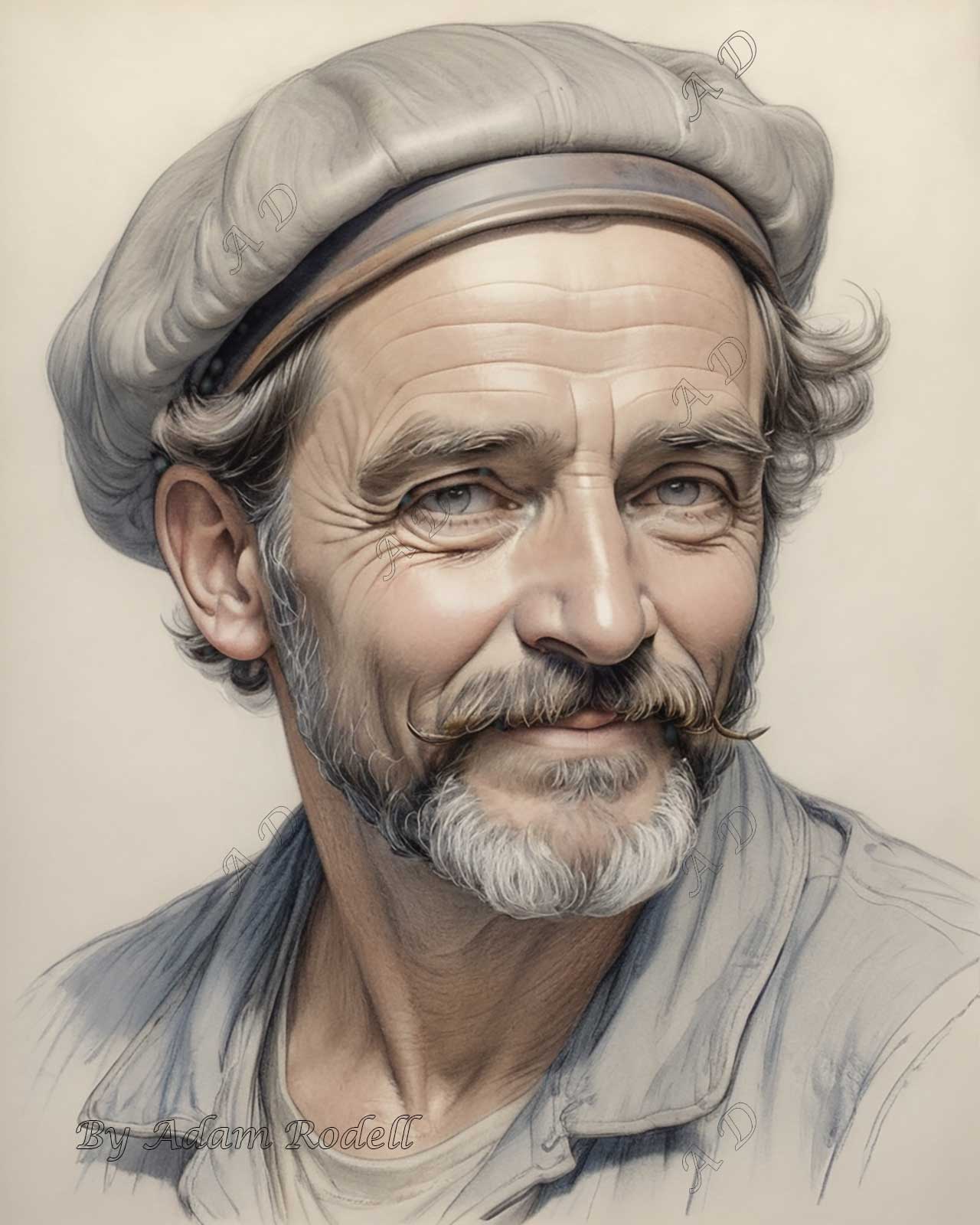 PORTRAITS: PENCIL. Art by Adam Rodell